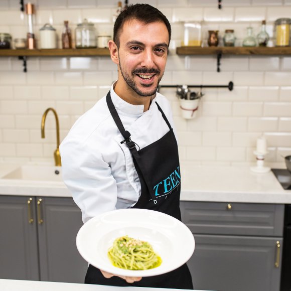 Паста с соусом песто от итальянского шеф-повара Джованни Филиппоне