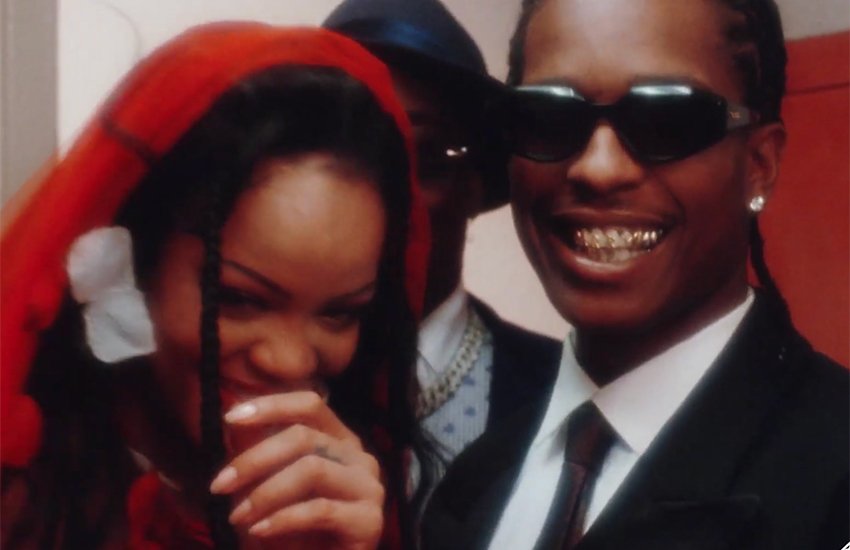 Читай по зубам: Рианна и A$AP Rocky поженились в его новом клипе