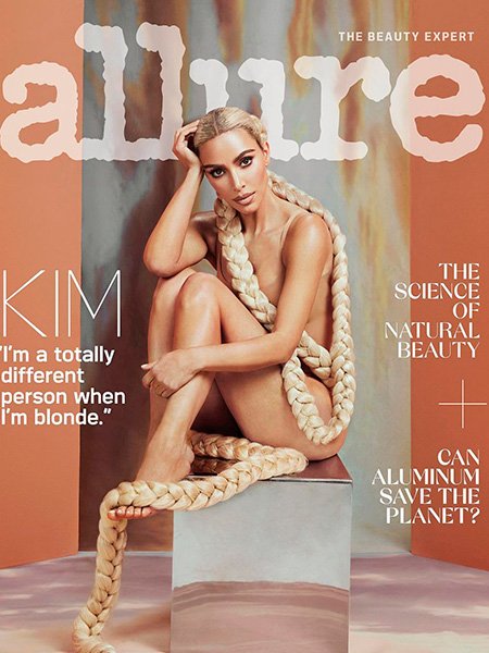 «Я совсем другой человек, когда я блондинка»: Ким Кардашьян дала Allure откровенное интервью