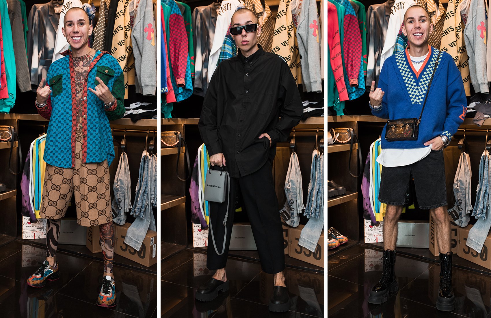 Куртка Louis Vuitton за 1,5 млн и шорты Zara за 800 рублей: TeenDaily побывал в шкафу у Гарика Абдразакова
