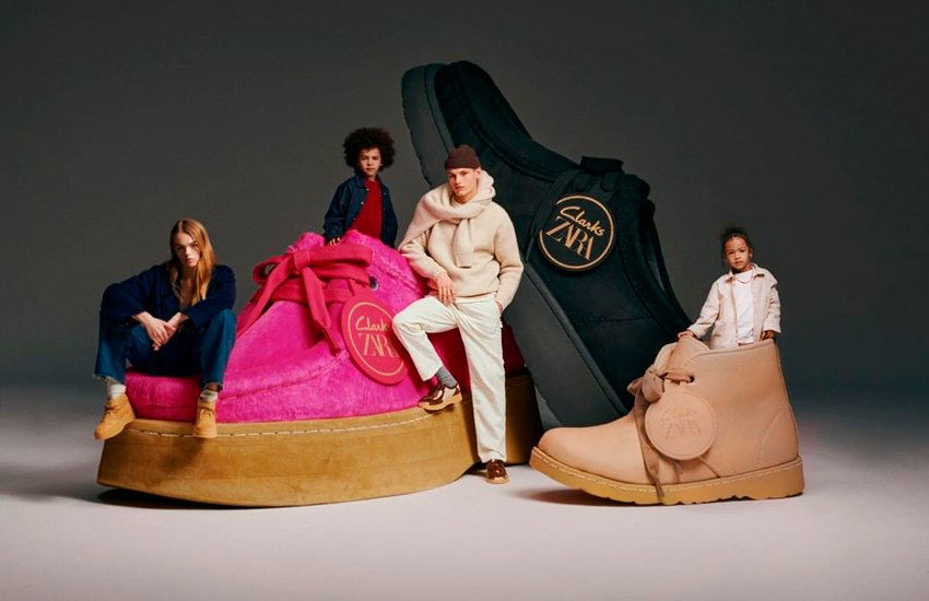 Ботинки для великанов: Zara и Clarks объединились для создания зимней обуви